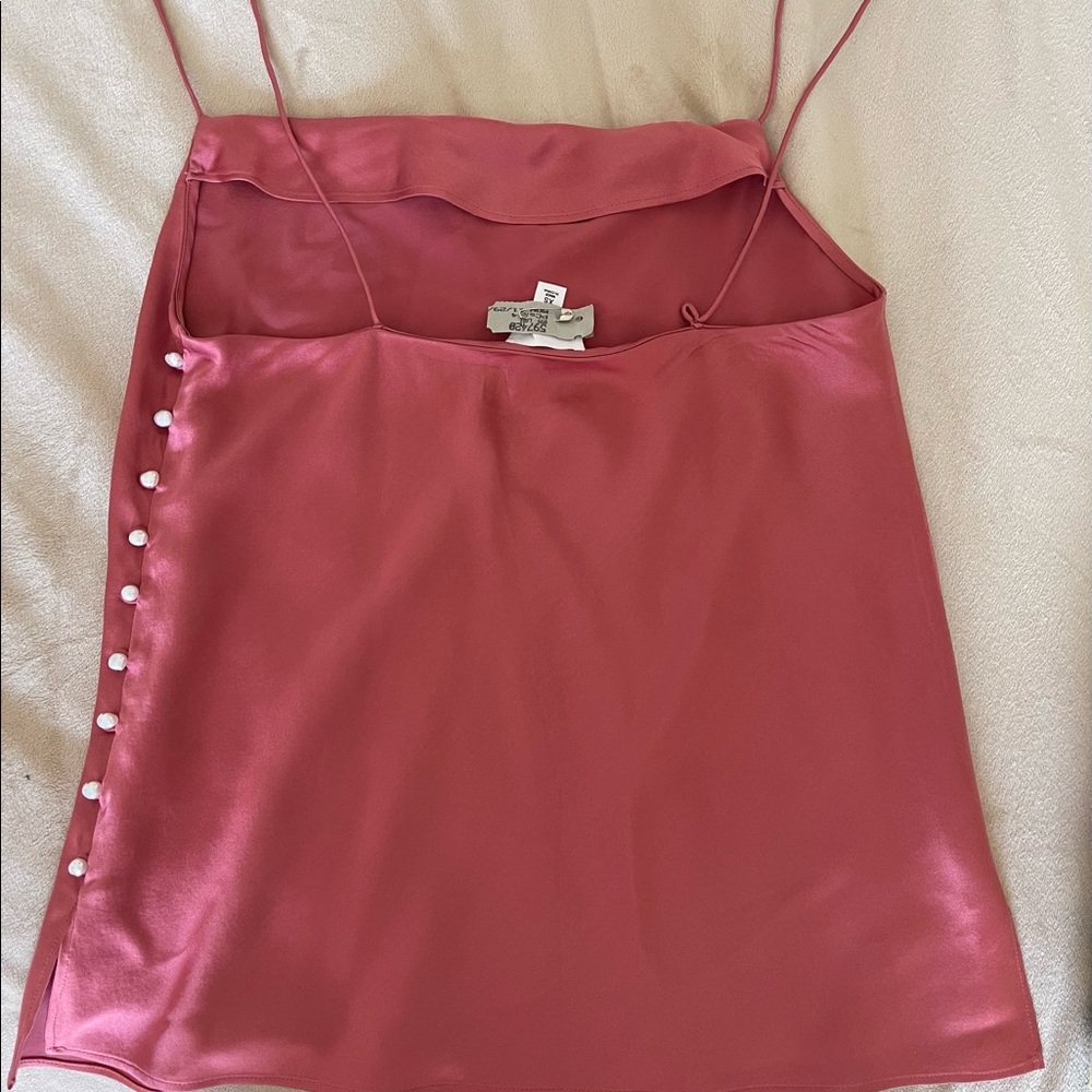 Cami NYC Coral Pearl Embellished Top XS